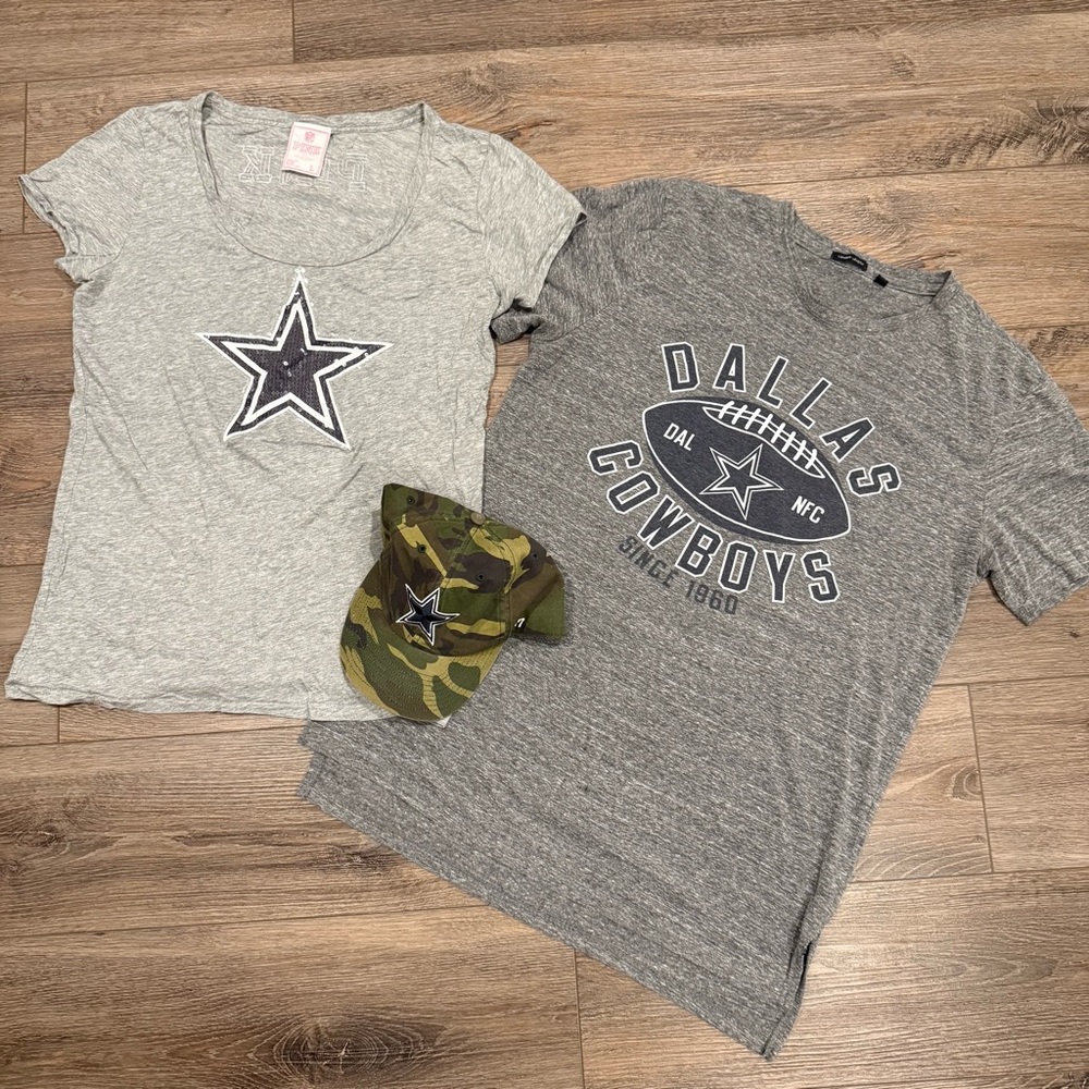 Dallas Cowboys Fan Bundle-2 Gray Graphic, NFL camo cap